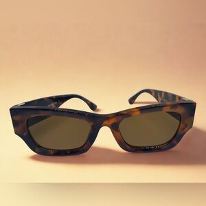Max Edition Tortoise Shell Sunglasses with Gold Accent